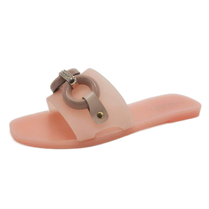 YF048 2021 Ladies Fashion Slippers Crystal Non-slip Light Indoor And Outdoor Sandals And Slippers Ladies Plastic Beach Shoes