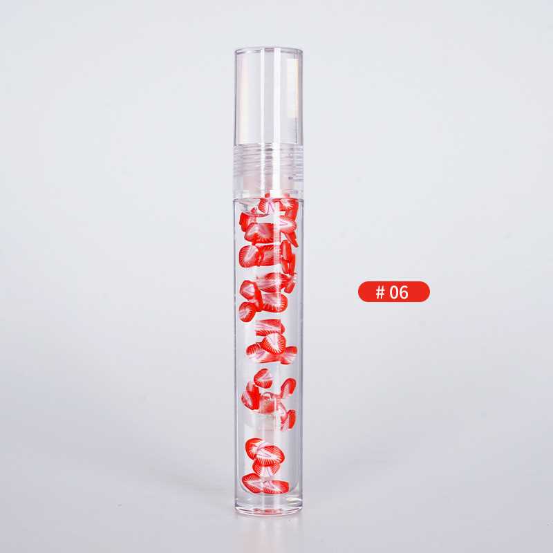Fruit lip gloss OEM Private Label Lip Gloss Scent Oil Custom Logo Clear Fruit Lipstick Moisturizing Lip Gloss