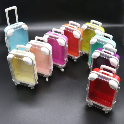 Eyelashes Packaging Box Small suitcase Lash Boxes Custom Your Logo Lashes Case Empty Makeup Eyelash Storage