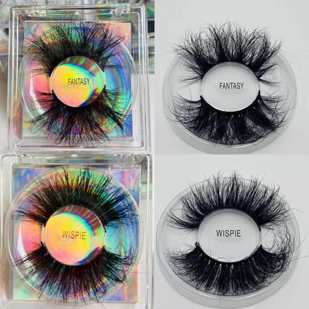 Faux Fake 25 Mm Mink False Eyelashes Natural Bulk Wholesale Eye Lash Vendors Extension Eyelash Supplies Private Label Makeup