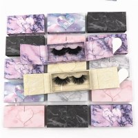Wholesale Eyelash Packaging Box Empty Lash Packaging with Tray Rectangle Case 25mm Mink Lashes Box Eyelashes Package Custom Logo