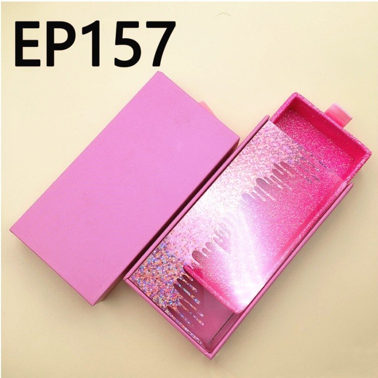 NEW  wholesale eyelash packaging box lash boxes packaging White Color and Black Color mink lashes square round empty case bulk