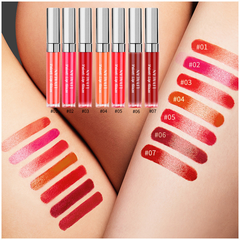 2021 velvet matte air lip glaze lip gloss not easy to fade, multi-color optional OEM / LOGO
