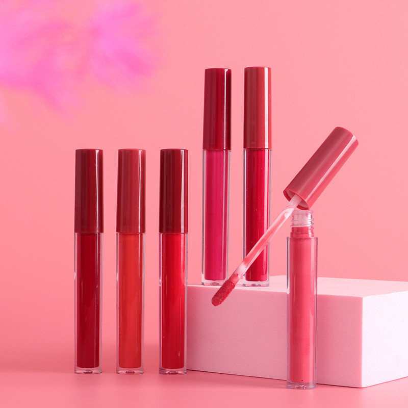 Drivworld 2021 multicolor matte matte texture non-stick cup lip glaze easy to color, moisturize and hold makeup lip gloss