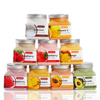 Private Label Natural Organic Exfoliantes Face Scrubs Deep Cleansing Whitening Fruit Sugar Body Scrub