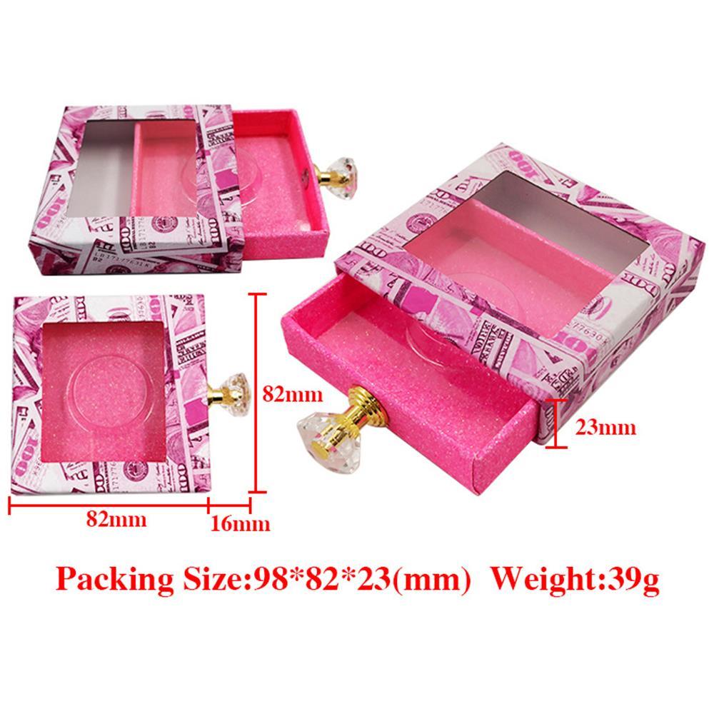 NEW wholesale Square lash box alse Eyelash packaging box fake 3d mink lashes boxes faux cils strip diamond magnetic case empty