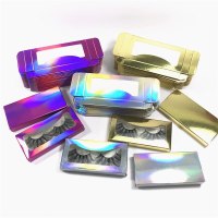 Eyelash Packaging Box Bulk Wholesale Custom 3D Mink Lashes Boxes Packaging With Logo Makeup Set Eyelashes Case Pack