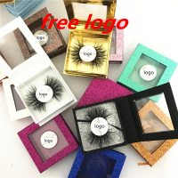 1pcs wholesale false eyelashes packaging box fake 3d mink lashes boxes faux cils strip diamond magnetic case empty