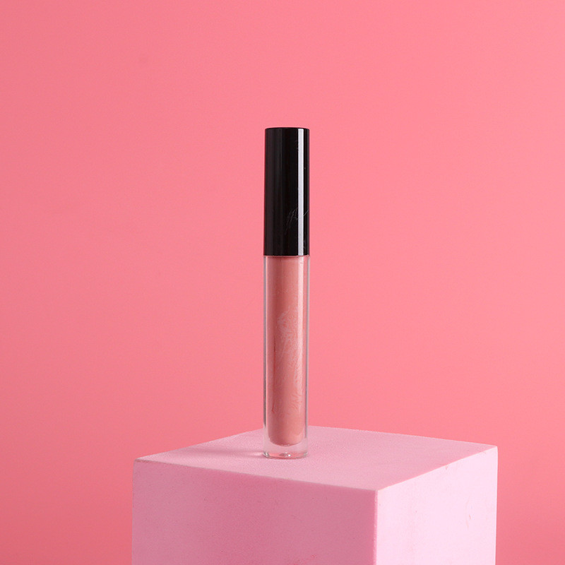 Drivworld 2021 black cover transparent tube matte velvet matte lip gloss light and smooth non-stick lip glaze lipstick liquid