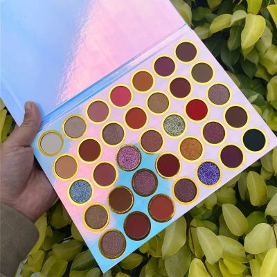 35 Colors Natural Eyeshadow Palette Private Label  High Pigment Eye Shadow Palette Custom Logo Wholesale