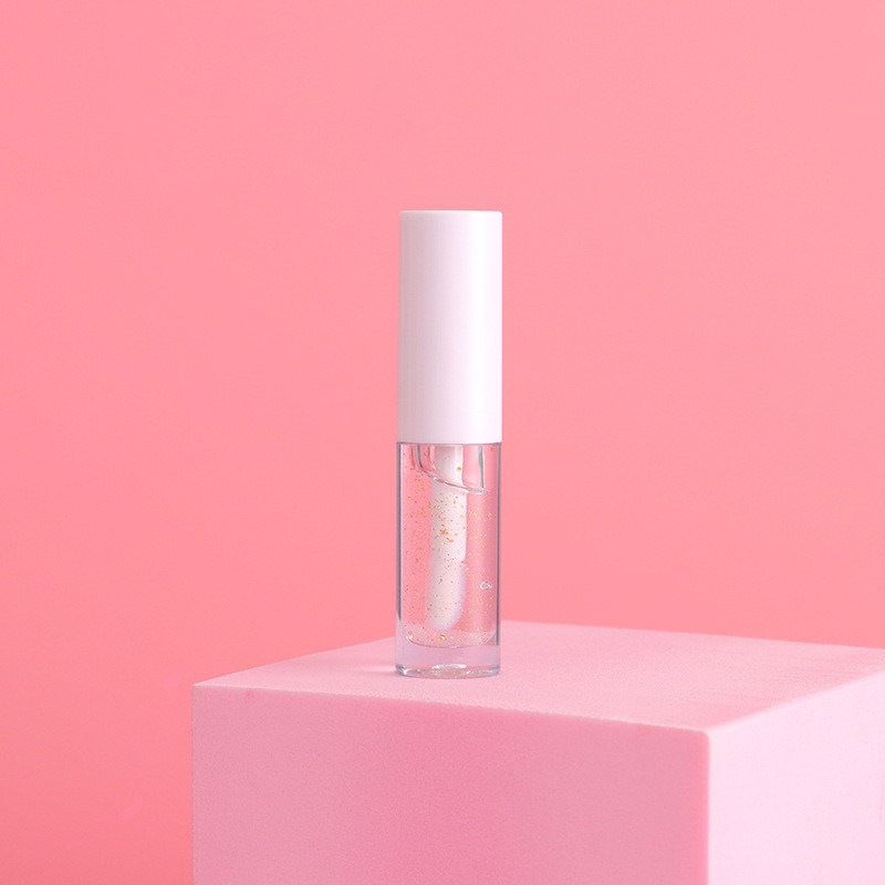 Drivworld 2021 new transparent tube white cover shiny moisturizing lip gloss moisturizing velvet matte lip gloss non-stick cup