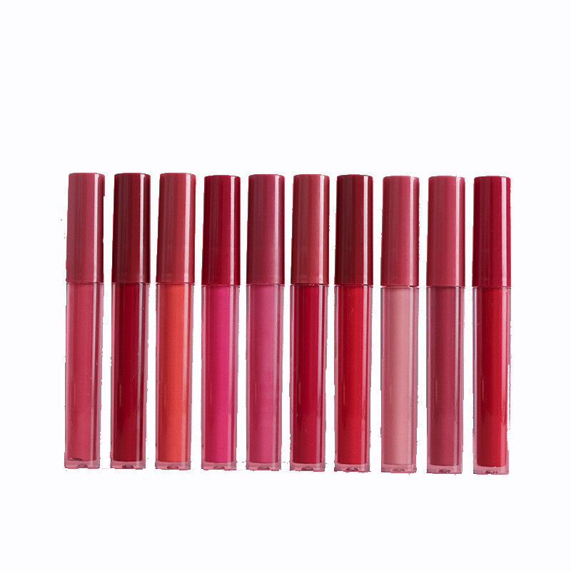 Drivworld 2021 multicolor matte matte texture non-stick cup lip glaze easy to color, moisturize and hold makeup lip gloss