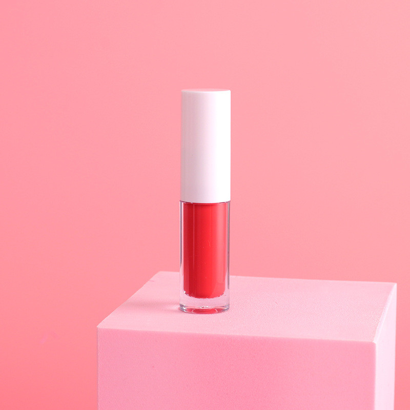 Drivworld 2021 new transparent tube white cover shiny moisturizing lip gloss moisturizing velvet matte lip gloss non-stick cup