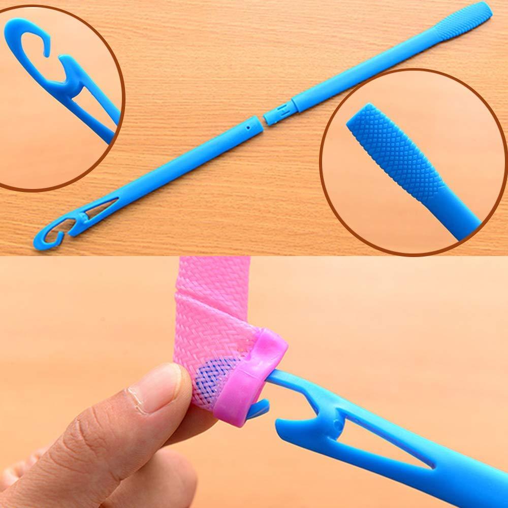 Hair Rollers Snail Shape Not Waveform 75CM 18Pcs 4 Sticks Spiral Round Curls Hair Curler Soft Hair Curler Bendy Hair Rollers DIY