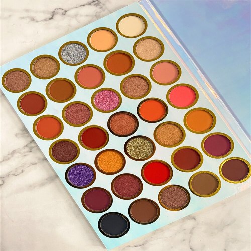 35 Colors Natural Eyeshadow Palette Private Label  High Pigment Eye Shadow Palette Custom Logo Wholesale