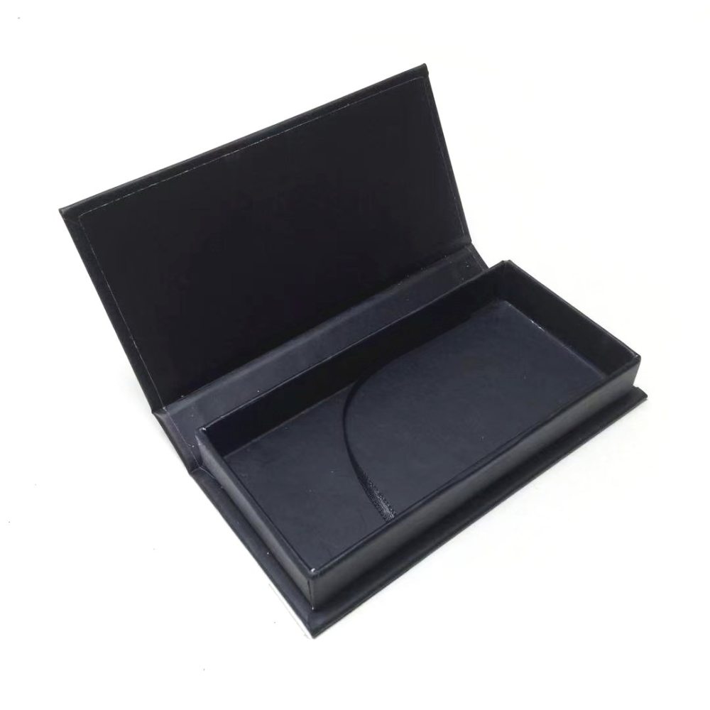Wholesale Eyelash Packaging Box White & Black Color Lash Boxes Packaging Custom logo Mink Eyelashes Package Storage Case Vendors