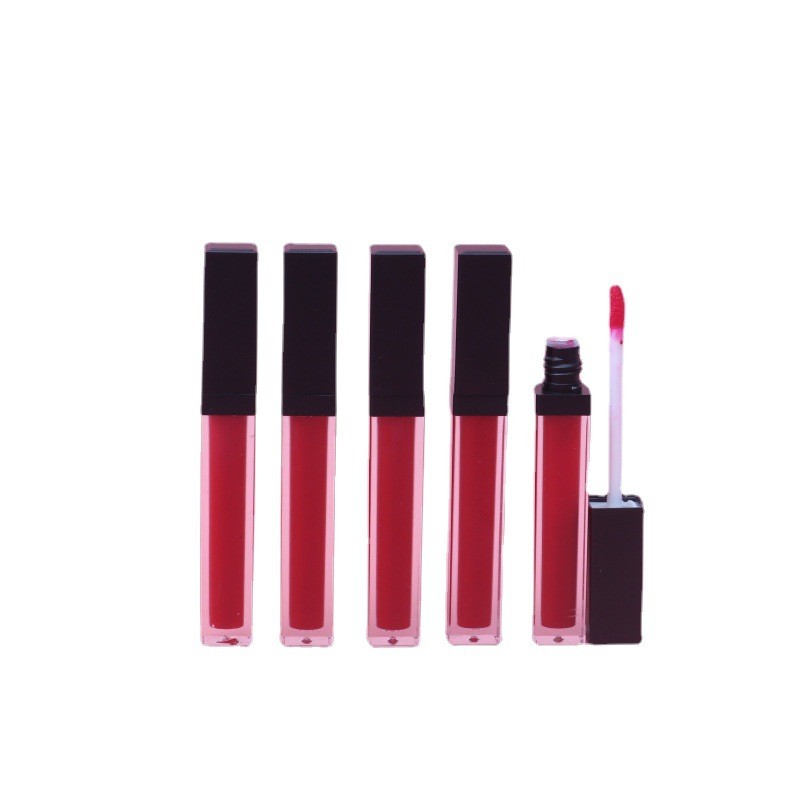 Drivworld 2021 black cover square tube series velvet matte lip glaze matte non-stick lip gloss lipstick liquid