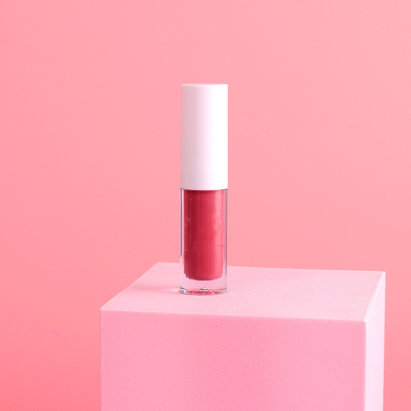 Drivworld 2021 new transparent tube white cover shiny moisturizing lip gloss moisturizing velvet matte lip gloss non-stick cup