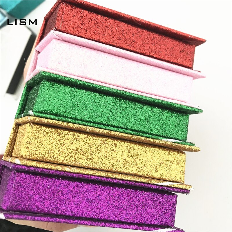 10/20/30/40pcs wholesale false eyelashes packaging box fake 3d mink lashes boxes faux cils strip diamond magnetic case empty