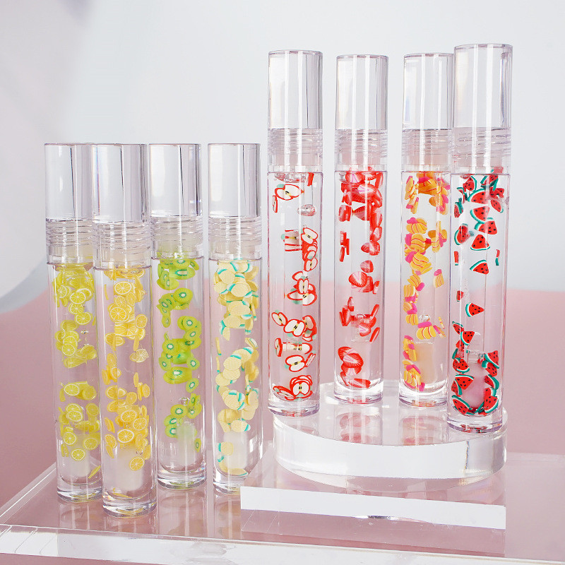 Drivworld 2021 Roll-on Fruit Water Toot Lip Oil Glass Lip Gloss Transparent Lip Glaze Colorless Lip Gloss Moisturizing LOGO / OEM