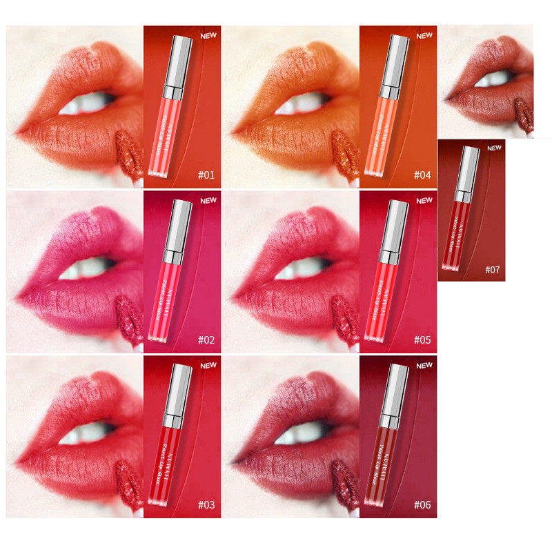 2021 velvet matte air lip glaze lip gloss not easy to fade, multi-color optional OEM / LOGO