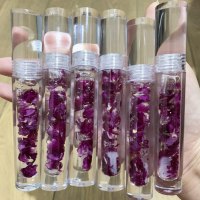 50PCS/Lot 10Ml Big Tube Lipgloss Private Label Base Vendor Custom Clear Kids Glossy Golden Glitter Flower Rose Vegan Lip Gloss