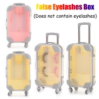 Mini trolley false eyelashes packaging box luggage lashes suitcase luxury mink lashes fluffy curly case Beauty Makeup Package
