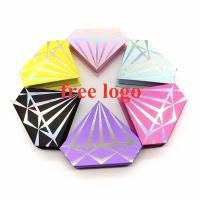 NEW Wholesale Diamond Lashes Packaging Boxes 25mm Mink Eyelashes Box Custom LOGO 10/20/30/40pcs In Bulk Magnetic Case with Tray