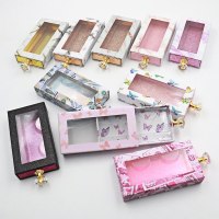 Eyelash Packaging Box 3d Mink Lashes Bulk Empty Box 25mm Mink Eyelashes Cases False Eyelashes Drawer Box Diamond Handle Drawer