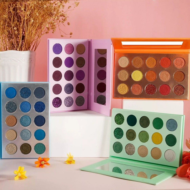 High Pigment Nude 4 Seasons Color Eyeshadow Palette Matte Shimmer Glitter Long Smooth Waterproof Makeup Set Eyeshadow
