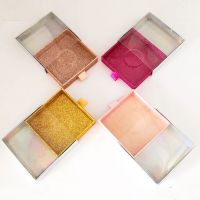 1pcs wholesale marble lash box pink packaging box fake 3d mink lashes boxes faux cils strip diamond magnetic case empty