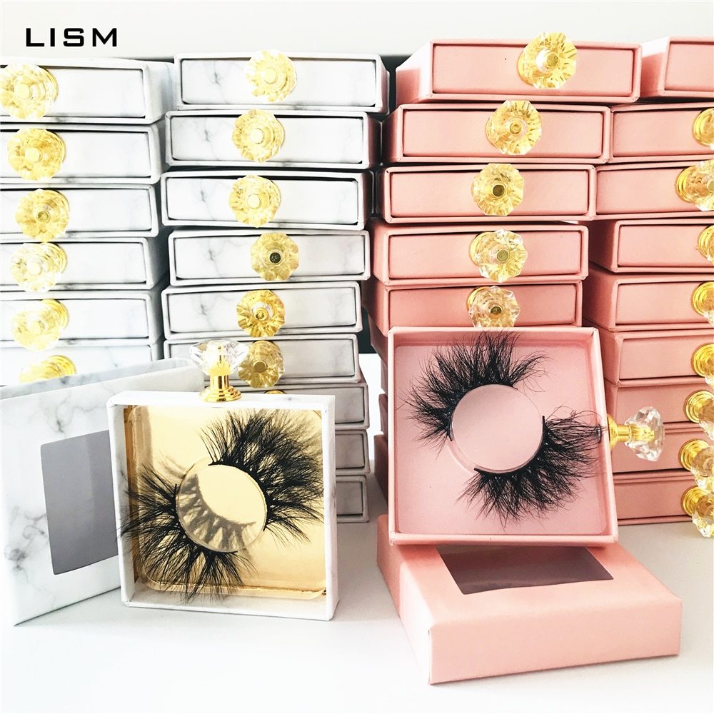 1pcs wholesale marble lash box pink packaging box fake 3d mink lashes boxes faux cils strip diamond magnetic case empty