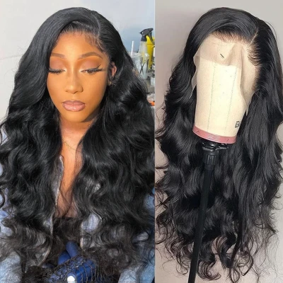 Drivworld Body Wave Lace Front Wigs For Women Human Hair Brazilian Lace Frontal Human Hair Loose Body Wave Wig