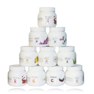 AiXin 500ML Wholesale Private Lable DIY Jelly Powder Mask Facial Organic Natural Herbal Collagen Rose Facial Mask Powder