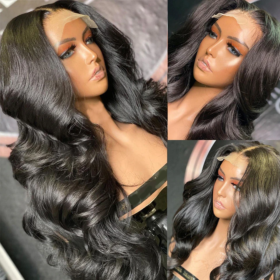 Drivworld 13x4 Body Wave Lace Front Wig inch Lace Front Human Hair Wigs Preplucked Melted Hairline Wig For Women Full Wig Leader