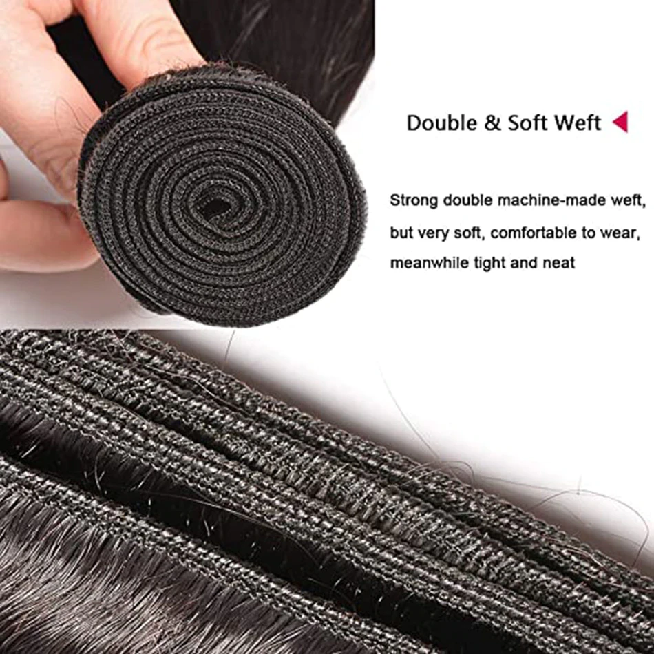 Drivworld Brazilian Straight Human Hair Bundles Hair Straight Bundles Straight Hair Weave Natural Color