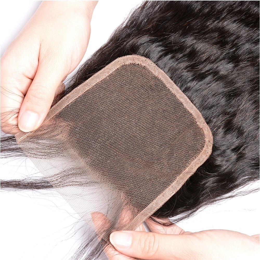 Kinky Straight Lace Closure Maxine Remy Human Hair Closure Italy Yaki Human Hair 4x4 Lace Closure Cheap closure cheveux humain