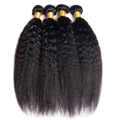Drivwoirld Kinky Straight  Bundles Human Hair Bundles Deal Brazilian Hair weave Bundles Sew in Human Hair Extensions