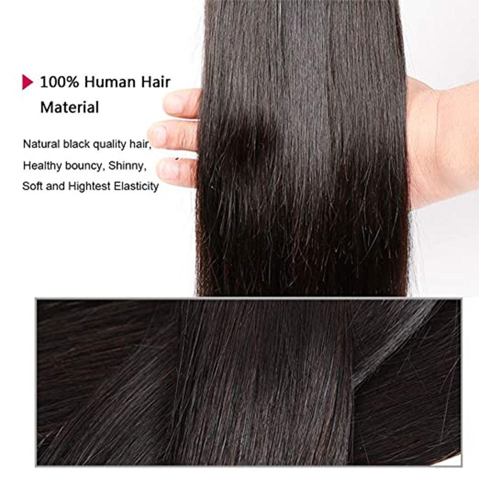 Drivworld Brazilian Straight Human Hair Bundles Hair Straight Bundles Straight Hair Weave Natural Color