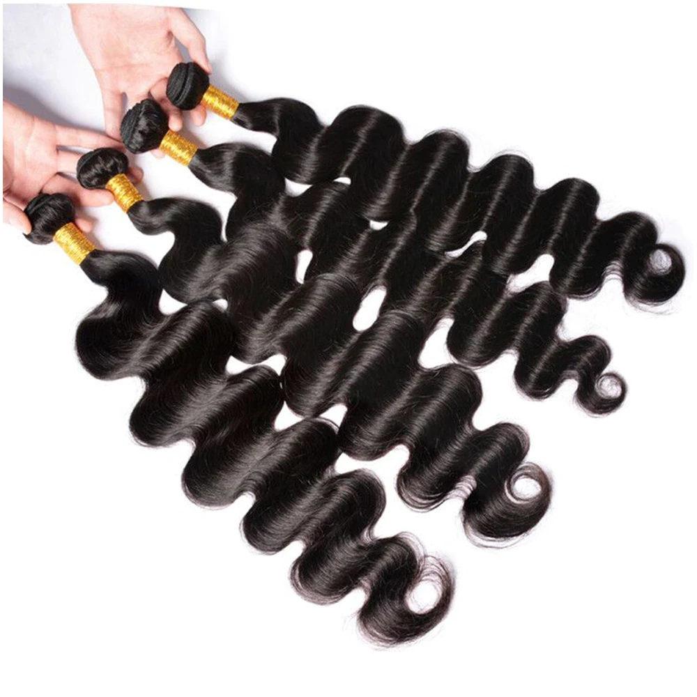 30 40 Inch Long Body Wave Bundles Deal Maxine Human Hair Cheap Wavy Bundles Bulk Malysian Hair Weave Remy Human Hair Extensions