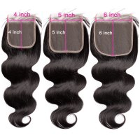 Drivworld 5x5 Lace Closure Brazilian Body Wave Human Hair Tansparent HD Lace 13x6 Lace Frontal Closure cheveux humain