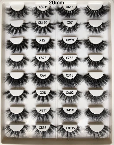 Drivworld 2021 DRMA Mink Hair False Eyelashes 25MM Long Cross-Eyelashes Thick, Slender and Exaggerated Mink Individual Lashes Makeup Cosmetic