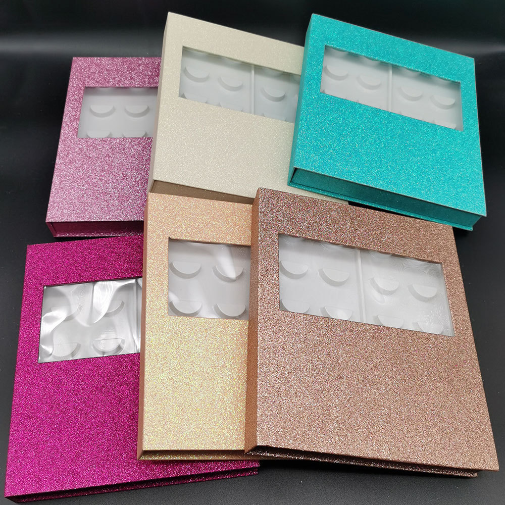 Drivworld NEW Wholesale False Eyelash Packaging Box Fake 3d Mink eyelashes Boxes Faux Cils lash strip Case Empty