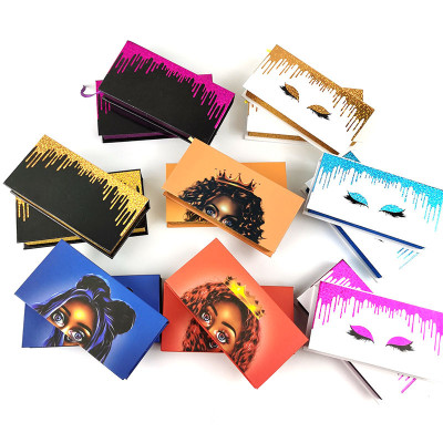 Drivworld NEW Wholesale Square False Eyelash Packaging Box Fake 3d Mink eyelashes Boxes Faux Cils lash strip Case Empty