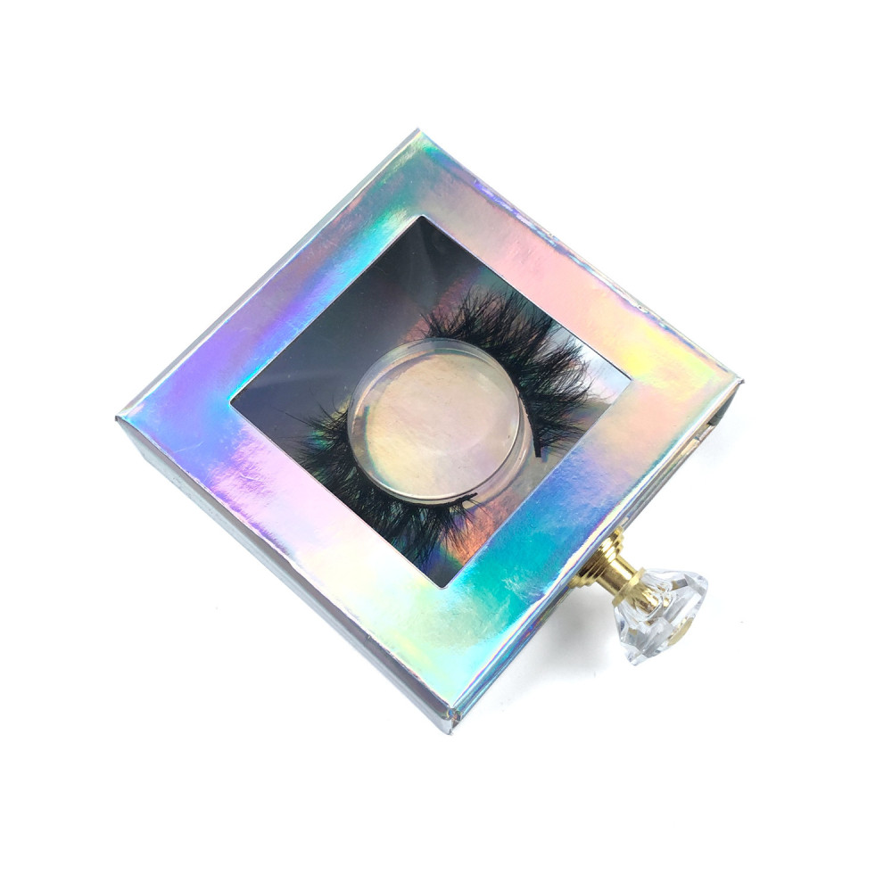 NEW Wholesale Square False Eyelash Packaging Box Fake 3d Mink eyelashes Boxes Faux Cils lash strip Case Empty