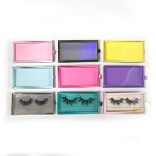 Drivworld NEW Wholesale Square False Eyelash Packaging Box Fake 3d Mink eyelashes Boxes Faux Cils lash strip Case Empty