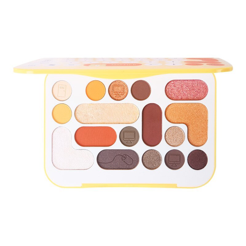 17-color Keyboard Pearlescent Eyeshadow Palette Matte Waterproof Eyeshadow Female Cosmetics Cute Makeup Palette Beauty
