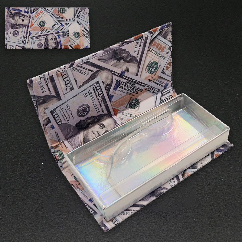 2021 NEW Wholesale Square False Eyelash Packaging Box Fake 3d Mink eyelashes Boxes Faux Cils lash strip Case Empty