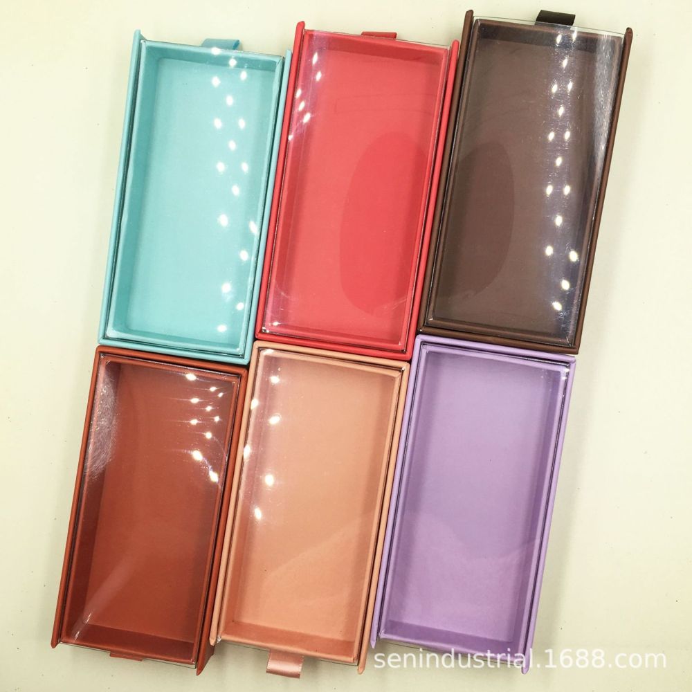 Drivworld NEW Wholesale Square False Eyelash Packaging Box Fake 3d Mink eyelashes Boxes Faux Cils lash strip Case Empty