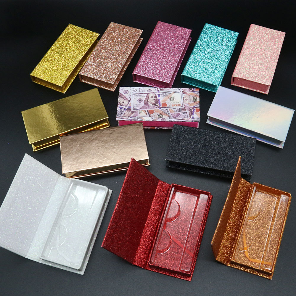 2021 NEW Wholesale Square False Eyelash Packaging Box Fake 3d Mink eyelashes Boxes Faux Cils lash strip Case Empty